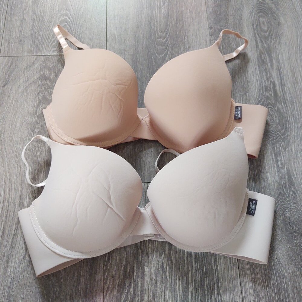 Lot of 2 Vince Camuto Light Push Up Underwire Bras Size 38C